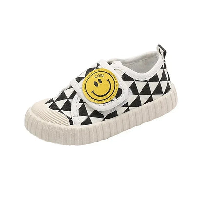 Fashion Children Shoe Versatile Canva Shoe 2025spring Autumn New Boy Shoe Flat Casual Shoes Simple Girl Shoes Comfort Baby Shoes.