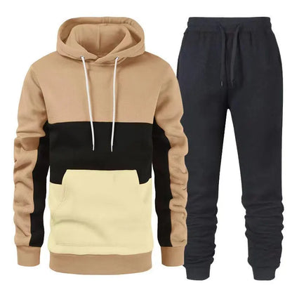 Damen Fleece zweiteilige Sets elegante einfarbige übergroße warme Hoodies und lange Hose Sporta nzug Herbst Winter Trainings anzug 2021
