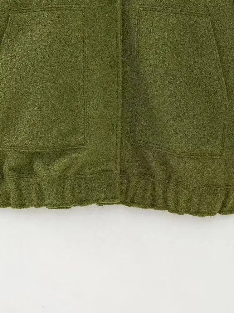 TRAFZR Damenjacken Frühling 2023, elegantes Fleece, Vintage, neue Oberbekleidung, Langarm, Harajuku, Y2k, Streetwear, Bomberjacken