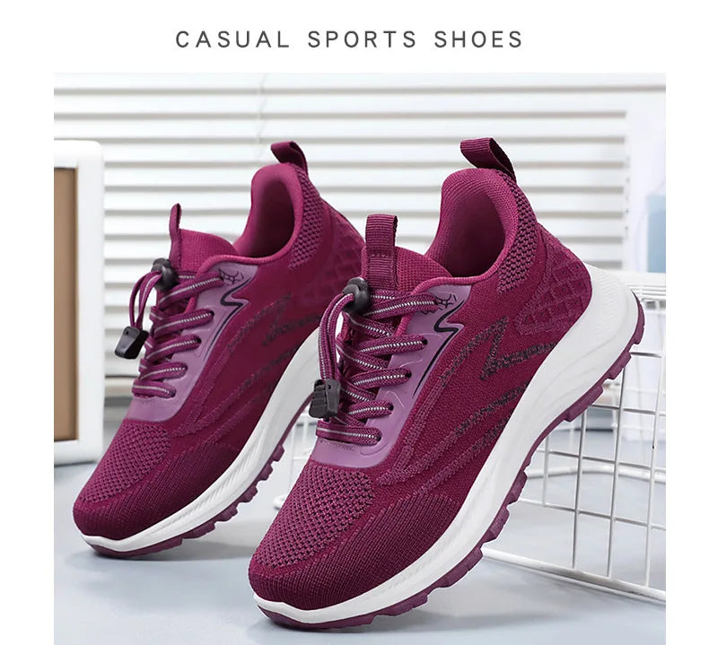 2025 Spring Women's Casual Sports Shoes Breathable and Comfortable Outdoor High Quality Single Shoes Trendy Women's Shoes