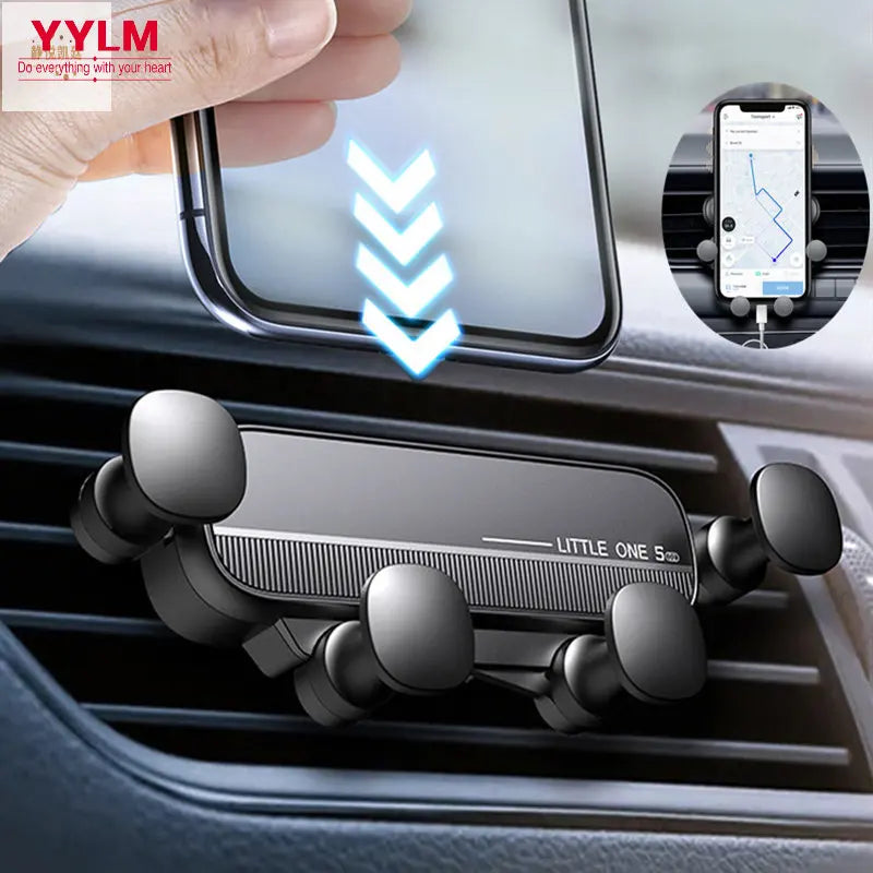 Gravity Car Phone Holder Air Vent Mount Cell Phone Holder in Car Mobile Support For iPhone 13 12 Xiaomi Universal GPS Stand.