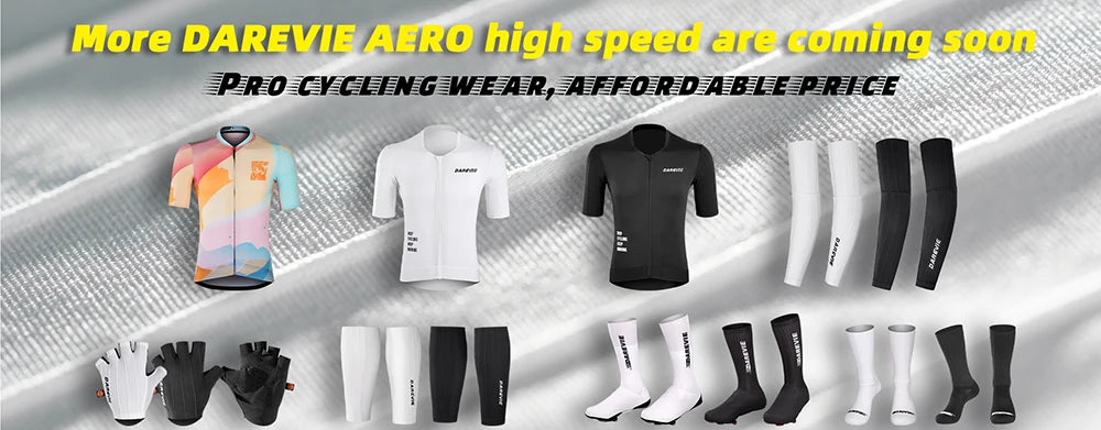 DAREVIE AERO Cycling Man Socks Pro Aerodynamics Socks Elastic Anti-Slip Men's Cycling Socks Outdoor Sports Bicycle Accessories.