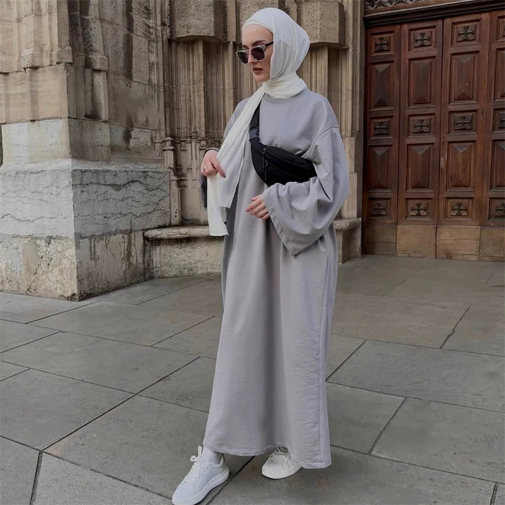 Ramadan Eid Hoodies Abaya Dubai Saudi Arabia Turkey Islam Muslim Modest Dress Prayer Clothes Women Kebaya Robe Femme Musulmane.