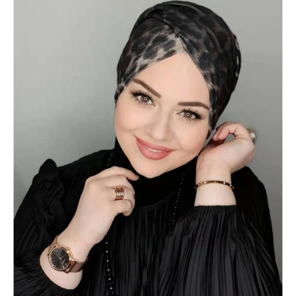 Muslim Black Hijab Cap Undercap Abaya Hijabs For Woman Islamic Abayas Jersey Instant Wrap Women Crinkle Arabic Modal Silk Caps.