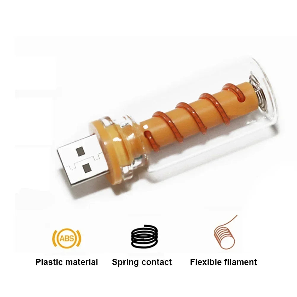 Für die tägliche Beleuchtung Glühbirne Atmosphäre Lampe LED Spirale Filament Licht handgemachte DIY Camping Licht LED flexible Retro USB Glühbirne.