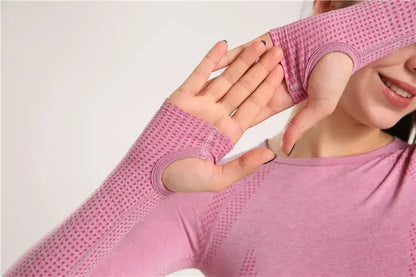 Sexy Seamless Knitted Yoga Sportswear Set Women's Quick Dry Tight Fitness Clothes Set Comfortable High-End Sensation