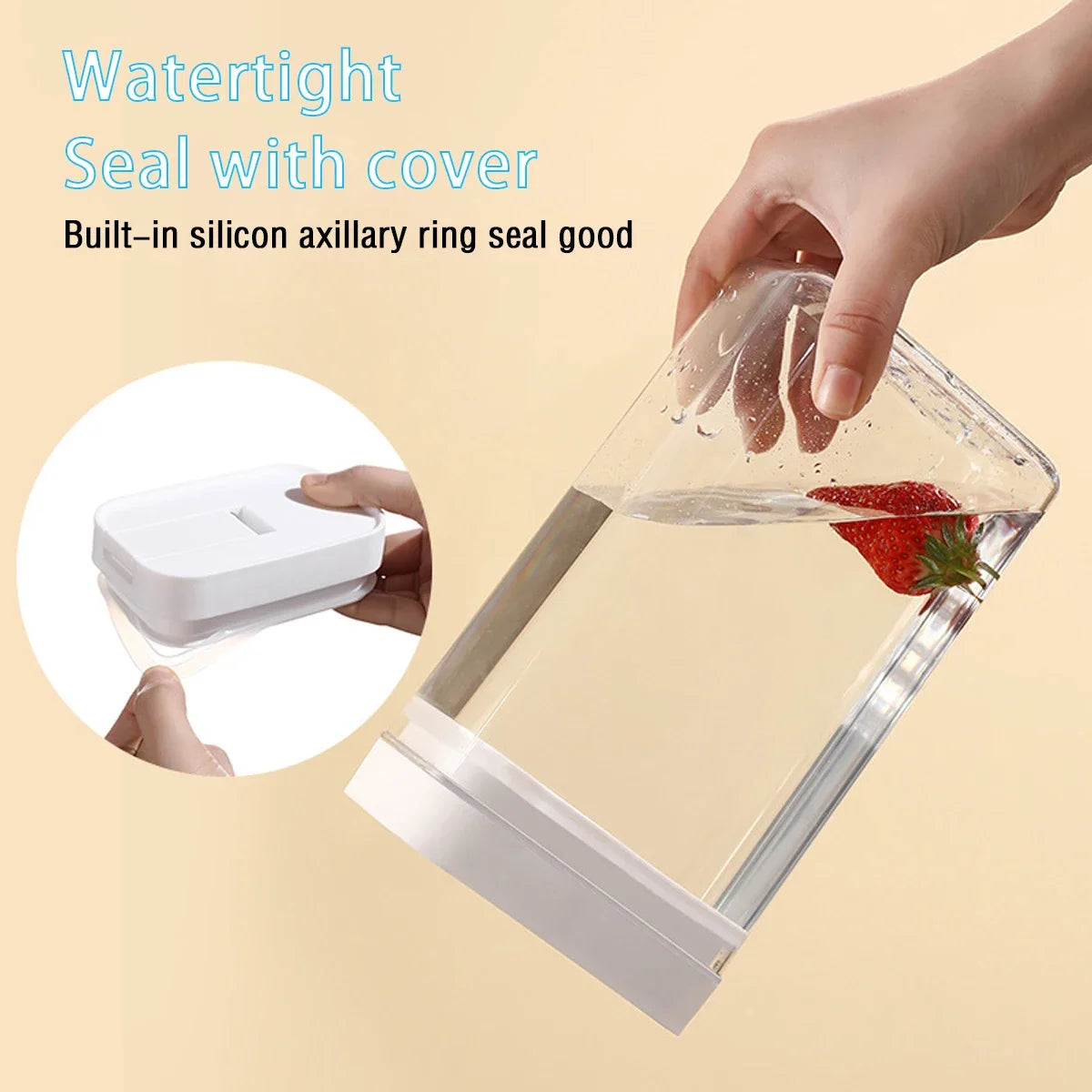 Pasta Storage Box Transparent Plastic Grain Seal Tank Spaghetti Storage Container Moisture-Proof Snack Jar Kitchen Food Tank.