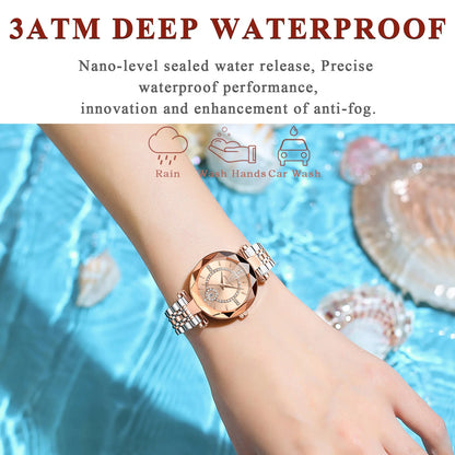 POEDAGAR Fashion Original Wristwatch For Woman Waterproof Stainless Steel Date Quartz Ladies Watch Luxury Casual Women's Watches.