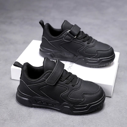 Black Kids Shoes Boys School Sneaker 4 To 12 Years Daily Walking Casual Sneaker Children Sports Shoes for Boy.