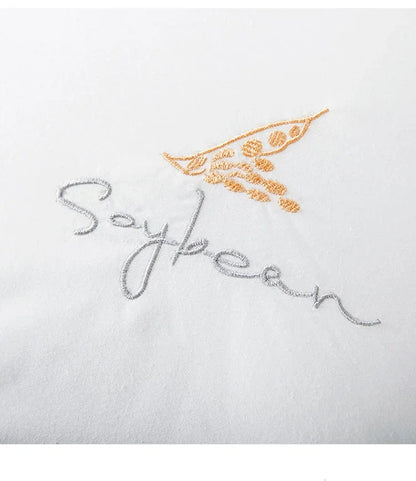 Class A cotton soybean fiber pillow core washable five-star hotel pillow adult neck protection household feather velvet pillow.