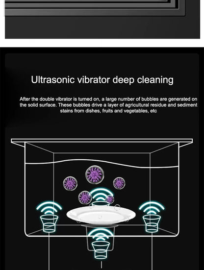 Kitchen Sink Stainless Steel Dishwashing Sink Ultrasonic Sink Dishwasher Multifunctional Intelligent Net Washer For Kitchen