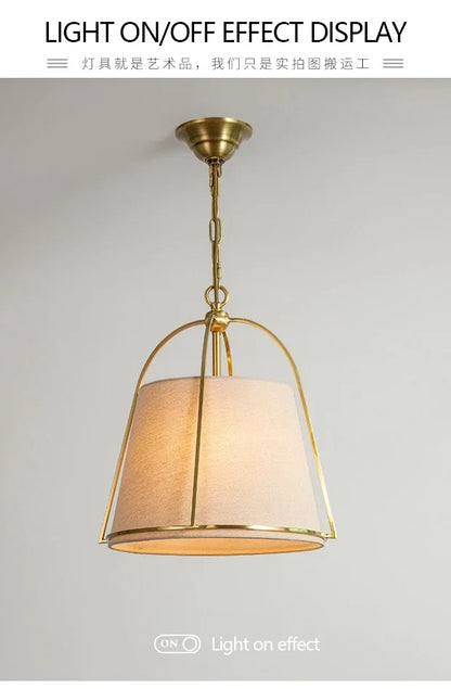 Winfordo Farmhouse Stoff-Kronleuchter zum Aufhängen, Stoff-Pendelleuchte für Schlafzimmer, Esszimmer, Küche, Insel, Heimdekoration.