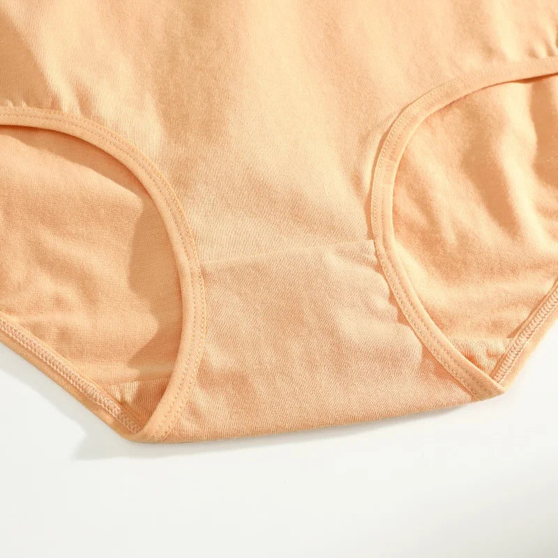 Finetoo 6Pcs/Set Women's Seamless Cotton Briefs Women Plus SizePanties Breathable Underwear Female Low Waist Soft Lingerie S-XXL