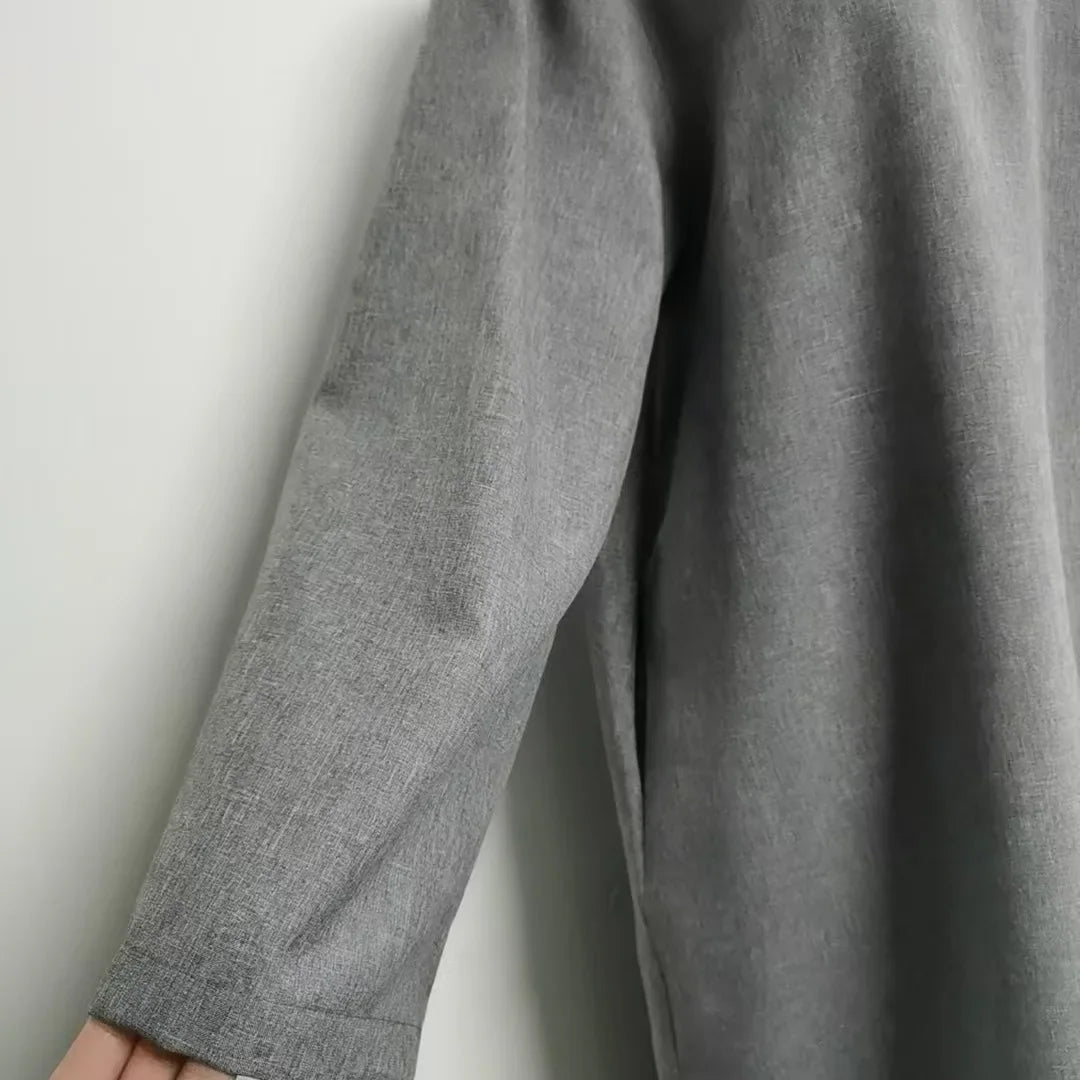 Lockeres, elegantes, reines, langes Kleid im Nahen Osten-Stil für Damen in Übergröße, schlanker Midirock, lässiges, bequemes Maxikleid.