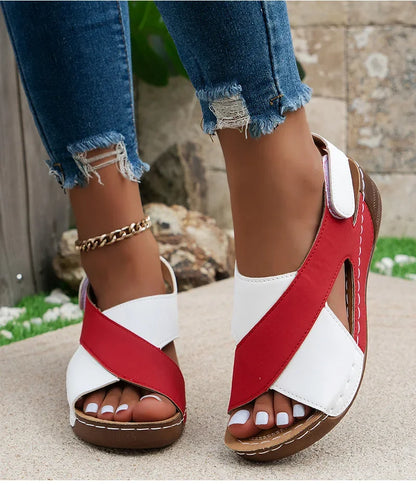 Women's Sandals Soft Heels Sandals Women Peep Toe Summer Shoes Lightweight Wedges Heeled Shoes Woman Footwear Summer Sandals.