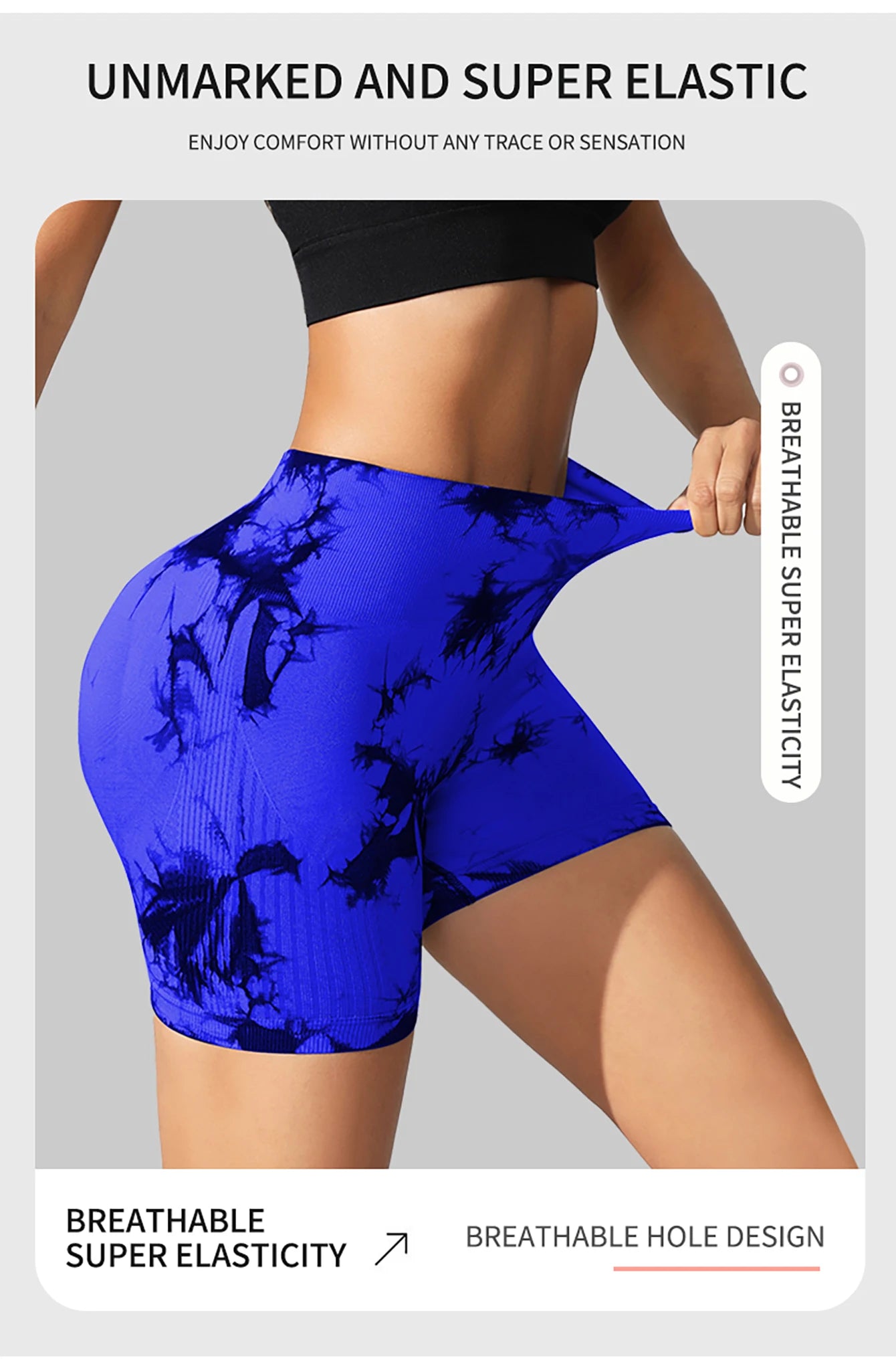 Tie Dye Seamless Leggings for Women High Waist Yoga Pants Scrunch Butt Lifting Elastic Tights Wide Waistband Sports Leggings.