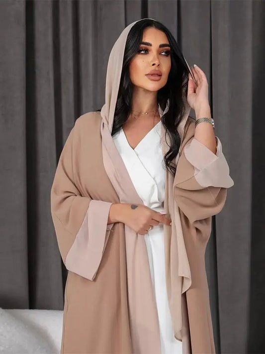 Chiffon Open Kimono Abaya Dubai Luxury 2024 Summer Turkey Muslim Kaftan Modest Dress Islam Kebaya For Women Robe Femme Musulmane.