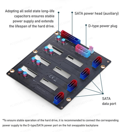 JONSBO N4 NAS Mini Case ITX/M-ATX Motherboard SFX Power 6 Large and 2 Small Hard Disk Bit Home Office Server PC Chassis.