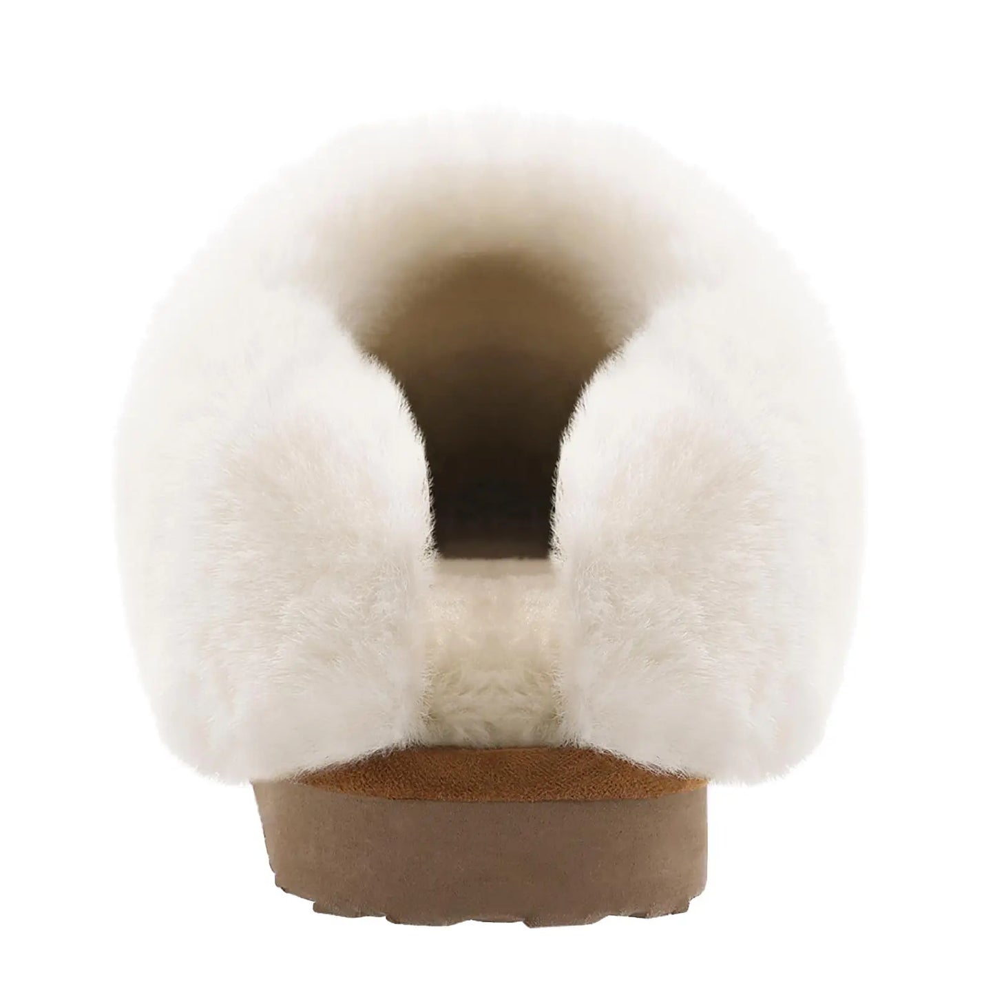 Evshine Winter Warm Memory Foam Slippers For Women Indoor Plush Home Shoes Fluffy Faux Fur Slippers Cozy Suede Furry Flat Slides.