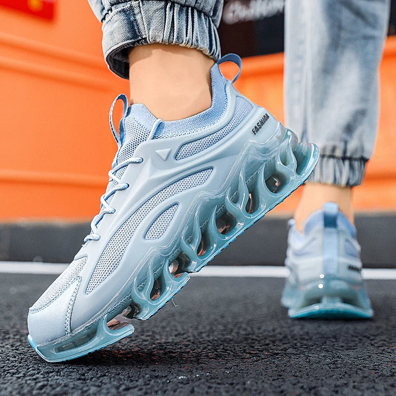 YRZL Mens Athletic Shoes 2025 Breathable Running Shoes Men Lightweight Sneakers Comfortable Walking Shoes Anti Slip Sports Shoes