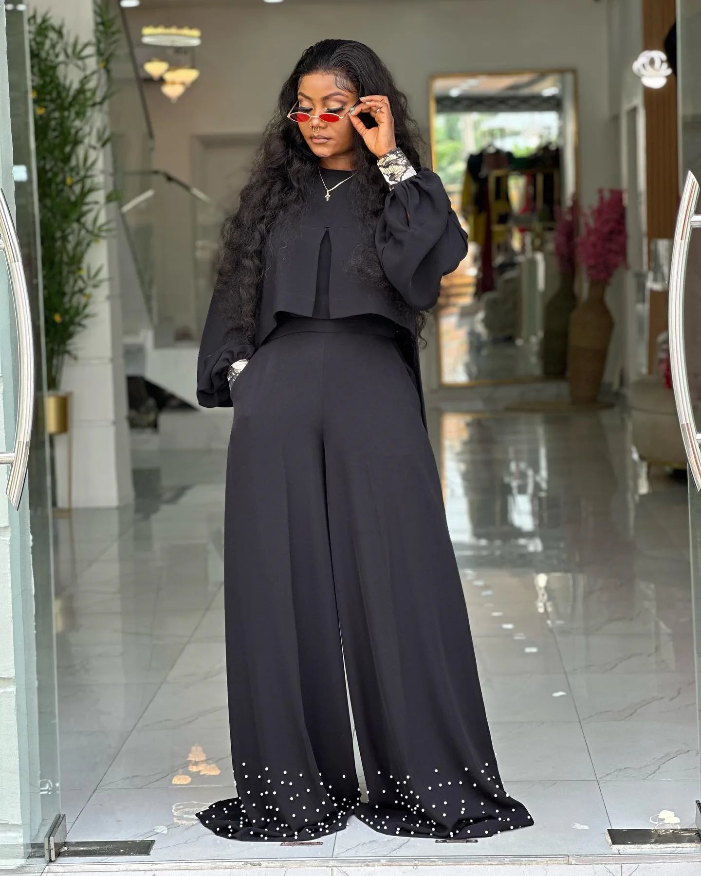 2 Piece Women Sets 2025 New Arrival Spring Summer Matching Sets Solid Color Two Pieces Sets Top And Pants Suits Outfits Clothing.