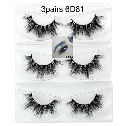 Visofree Eyelashes 3D Mink Lashes High Volume Handmade Mink False Eyelashes Thick Full Strip Lashes Cruelty Free cilios posticos