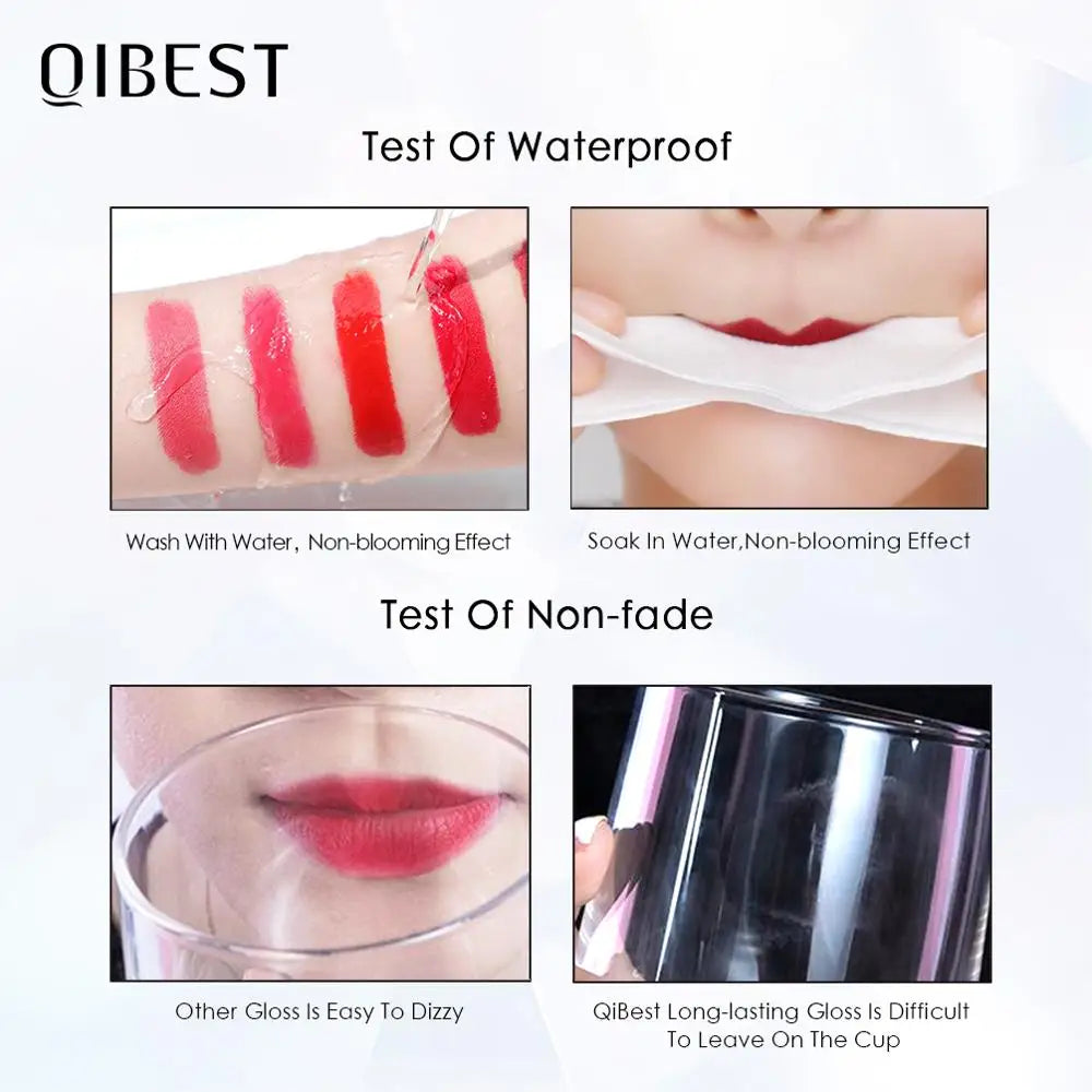 Matte Liquid Lipstick Waterproof Long Lasting Velvet Lip Gloss Tint Tube Matte Nude Pigment Red Black Makeup Cosmetics Lipsticks.