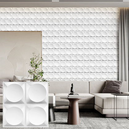 KUUJOJO 12pcs 3D textured wall panel for indoor wall decoration, suitable for living room, hall, bedroom, hotel, office