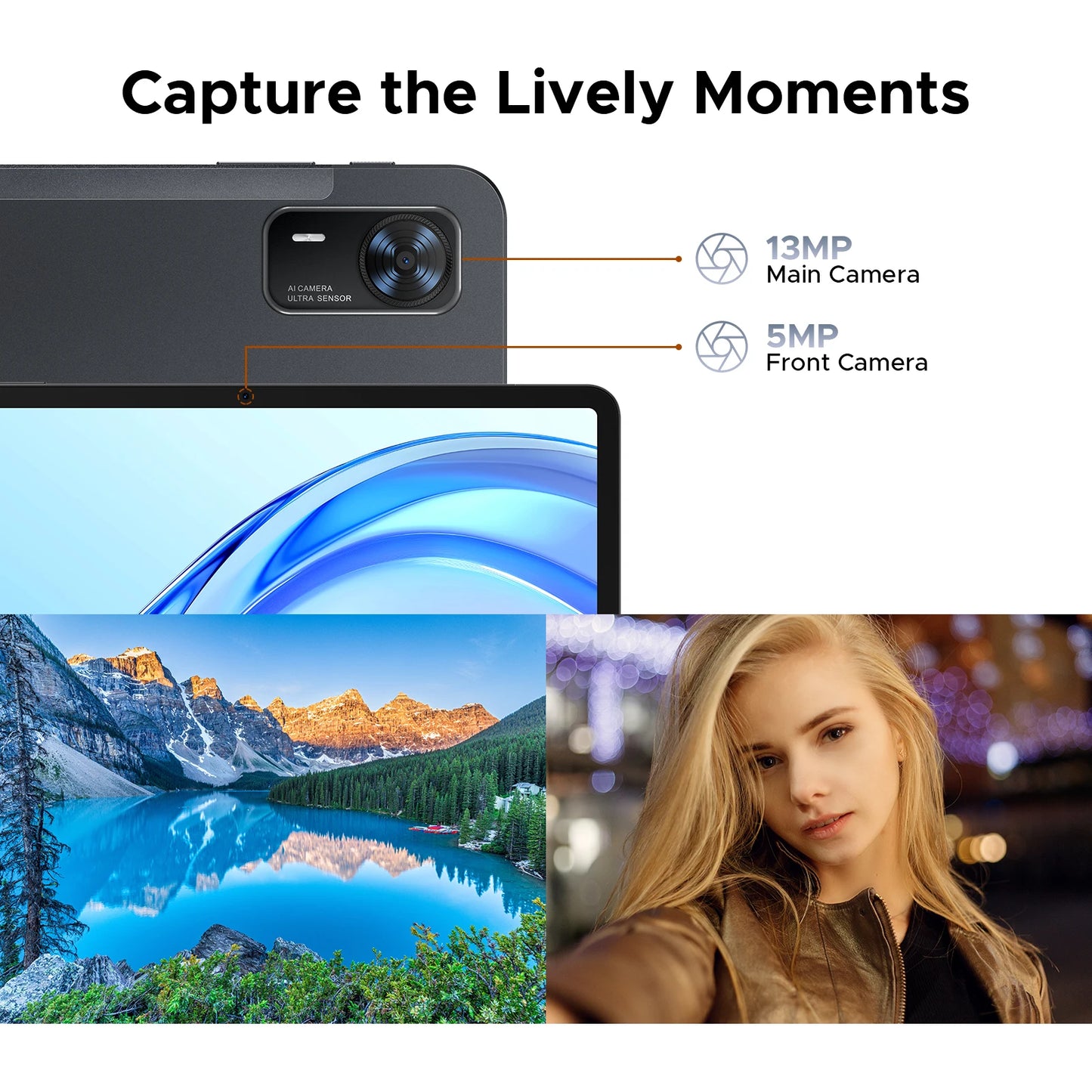 Doogee Tab E3+ 2 in 1 Tablet Pc Gemini Ai 12"" 2K Display Android 15 32Gb Ram(8+24) 256Gb Rom 8800Mah Battery Helio G100 Tabletpc.
