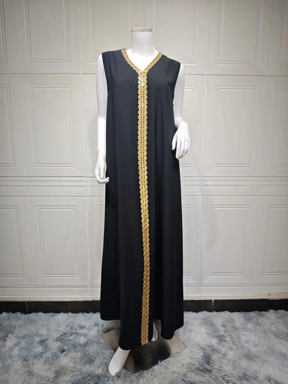 Eid Muslim Women Party Dresses Jalabiya 2 Piece Set Embroidery Arab Long Robe Ramadan Morocco Dubai Abayas Islam Vestidos Kaftan.