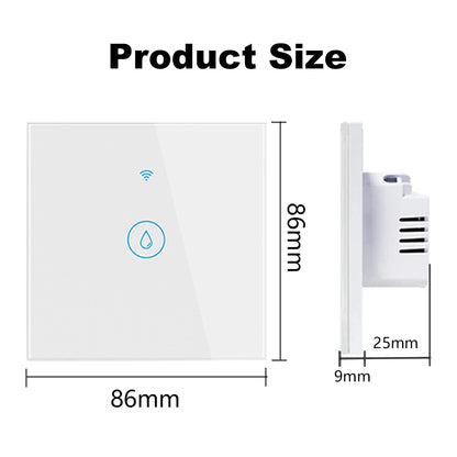 Tuya Smart 40A Wifi + Bluetooth Wasser Heizung Kessel Touch Schalter 8800W Timer Zeitplan Sprachsteuerung Alexa Google hause Yandex Alice