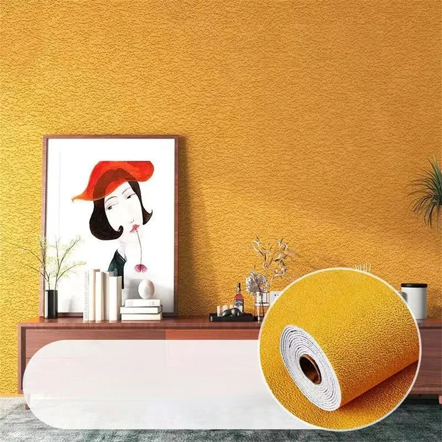 10m Self Adhesive 3d wall panel Wallpaper Foam Soundproof Waterproof 3D Wall Sticker New Design Bedroom Wallpaper Thickening