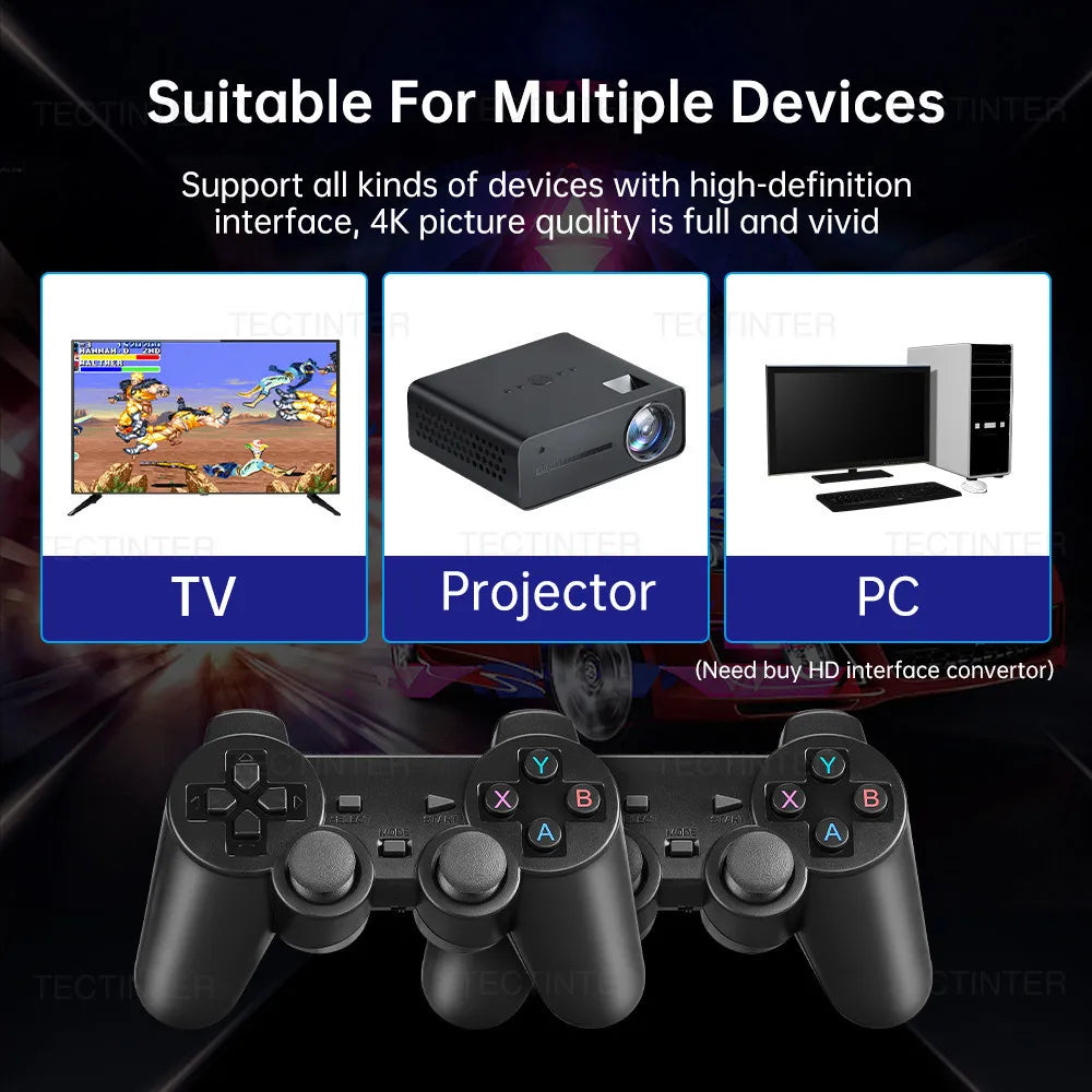 M8 4K Video Game Console Built-in 20000 Games Wireless Controller Gamepad Retro Handheld Game Player For PS1 Dropshipping.