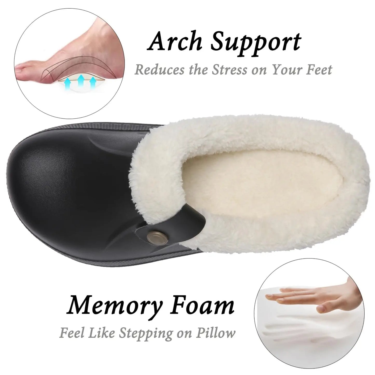Fashion Men Cotton Slippers Winter Women Men Short Plush Slippers Casual Waterproof Garden Men Shoes New Fur Furry Cotton Shoes