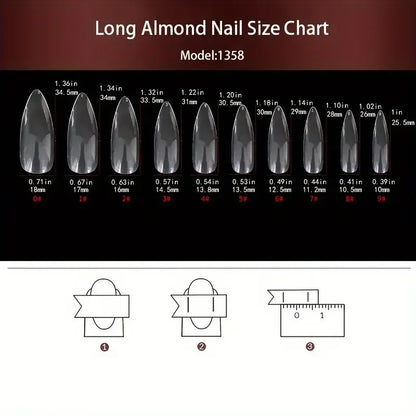 24Pcs Glossy Long Almond Halloween Press On Nails Black And White Horror Style Fake Nails With Rhinestone Reusable False Nails.