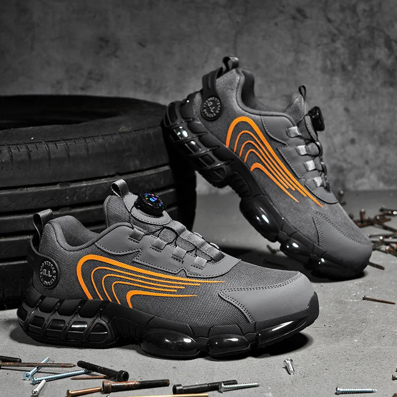 Men's Military Tactical Boots Army Boots Men Side Zipper Military Boots Men Anti-Slip Ankle Boots Work Safety Shoes Hiking Shoe.