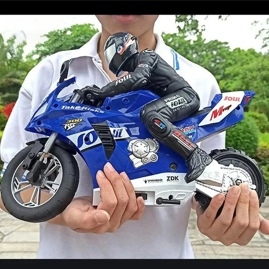 1/6 RC Motorcycle Rc Cars Self-stable Balance Standing on One Wheel Competitive Racing Drift Stunt Electric Motorcycle for Kids.