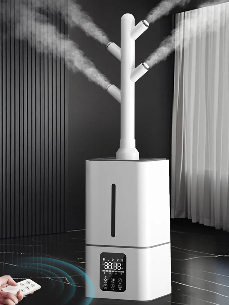 15L Square Humidifier for Large Rooms, Ultra Quiet Cool Mist Humidifier Auto Shut-Off,BPA-Free Water Tank–Ideal for Home Office.