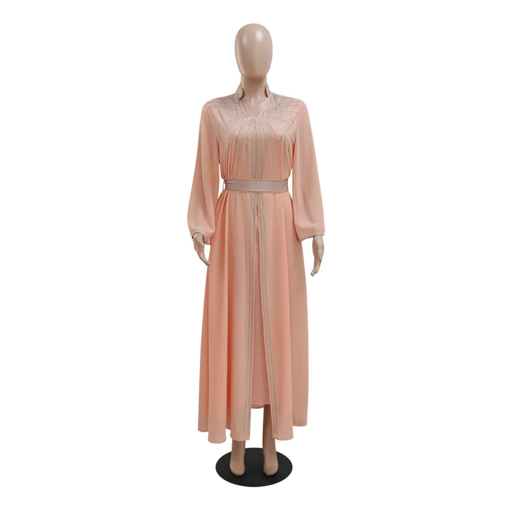 Floral Bedruckte Abaya Arabisch Langes Kleid Frauen Muslimischen Marokkanischen Kaftan Robe Golf Jalabiya Dubai Islam Türkei Kleider Ramadan Kleid