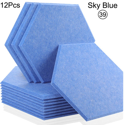 Hexagon 12 Pcs Sound Absorbing Panels Acoustic Wall Absorcion For Home Recording Studio Acoustic Insulator Door Sealing Strip