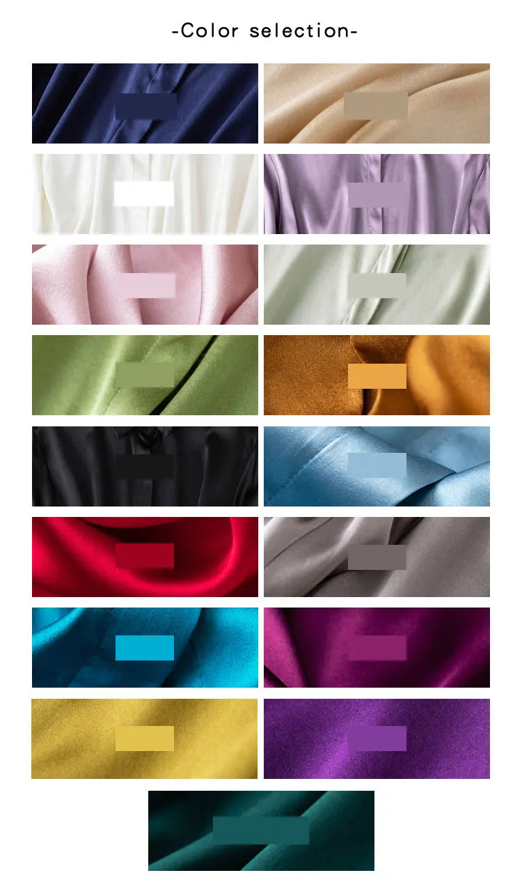 Tajiyane Damen-Langarmshirt aus 93 % Maulbeerseide, 7 % Elasthan, 19 Momme, Satin-Seidenknöpfe, Oberteil, Bluse, Büroarbeit, Chemise Femme