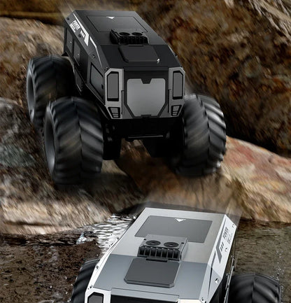 Q210 Amphibious Rc Car Dual Control 4WD Off-road Remote Control Waterproof Vehicle 2.4G Electric Climbing Crawler Toys for Kids.