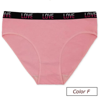 Cotton Underwear Women Panties Plus Size Briefs Female Knickers Lady Lingerie High Waist Wide Belt Underpants 6 Pieces/Lot.