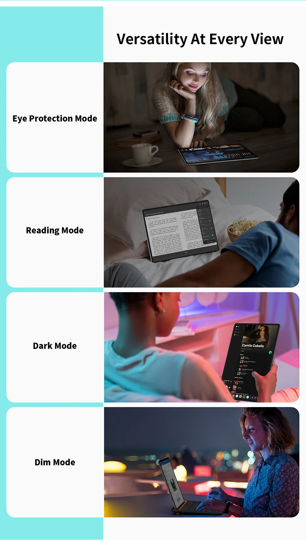 Odea S11 Tablet Android 14 Max 16GB RAM 256GB ROM T606 8-core 11 inch TDDI Tablets 4G VoLTE GPS 8000mAh Widevine L1 Type-C.