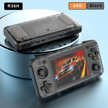15000+ Ready Games! 3.5" IPS Retro Handheld Console RK3326, 3000mAh Long Play original ARKOS Blue R36H 64GB 128GB