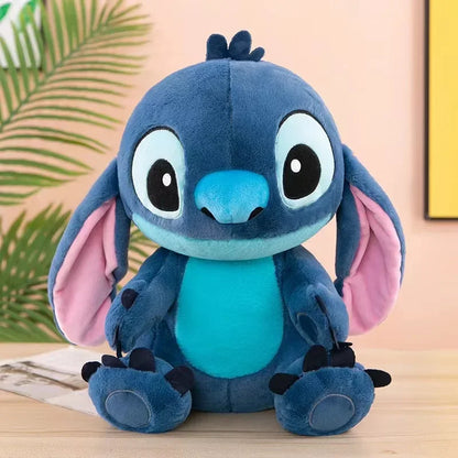 35-80CM Disney Lilo & Stitch Doll Cartoon Angel Plush Toy Cute Anime Soft Stuffed Kawaii Companion Children's Birthday Gift.