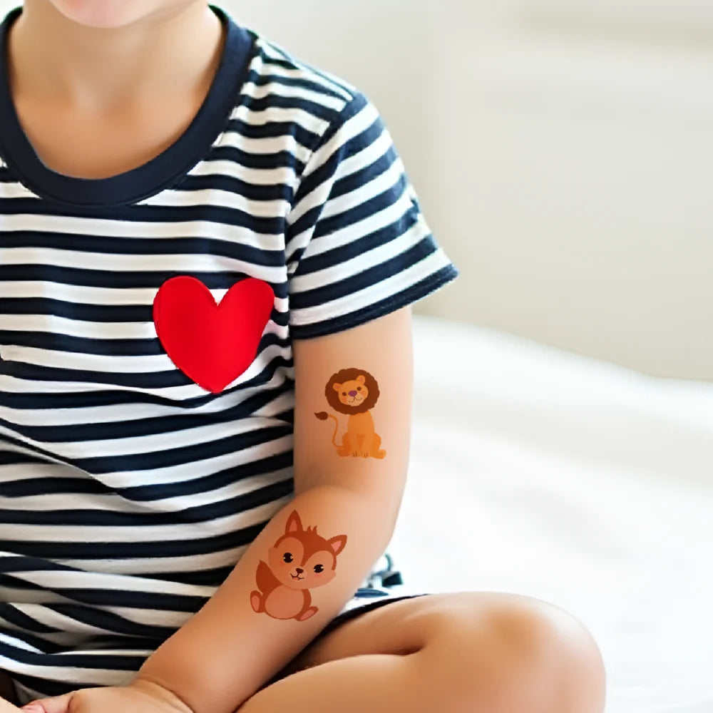 54 stücke Temporäre Tattoo Drachen Cartoon Panda Pfau Wasserdicht langlebige Körper Aufkleber Chamäleon Für Arme Wangen Mädchen.