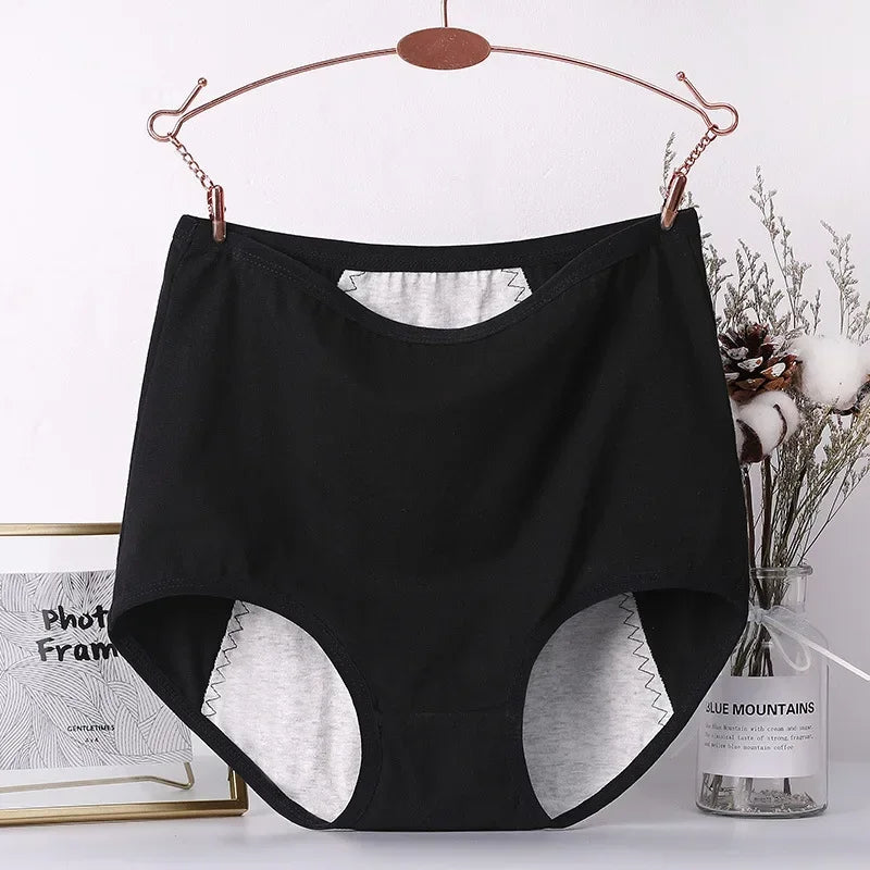 3pcs Girl Menstrual Panties Women's Physiological Briefs Ladies Period Leak Proof Panty High Waist Cotton Underwear.