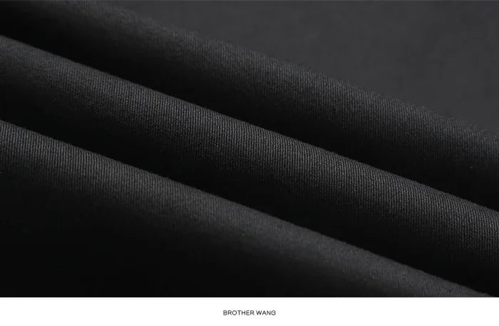 2024 neue 98% Baumwolle Casual Hosen Männer Kleidung der Klassischen Gerade Lose Hohe Taille Elastische Hose Männliche Marke Kleidung