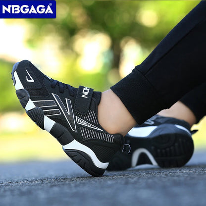 Kids Fashion Sneakers for Boys Mesh Breathable Sports Running Shoes Lightweight Children School Walking Footwear.